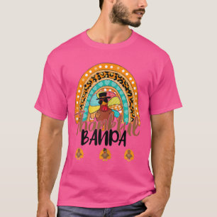 Womens Thankful T - Shirt Leopard Rainbow Turkey T