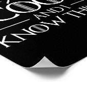 Womens Thats What I Do I Cook And I Know Things Ch Poster (Ecke)