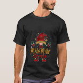 Womens The Mawmaw Gnome Buffalo Plaid Christmas Fa T-Shirt (Vorderseite)