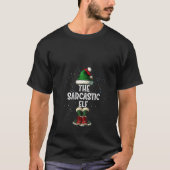 Womens The Sarcastic Elf Matching Family Christmas T-Shirt (Vorderseite)