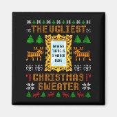 Womens The Ugliest Christmas Sweater With An Image Magnet (Vorne)