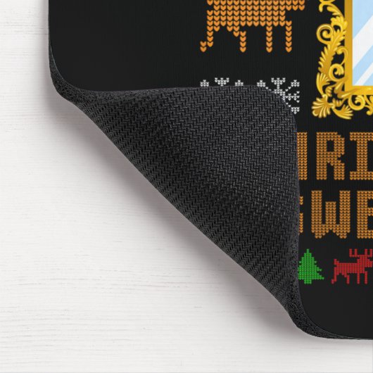Womens The Ugliest Christmas Sweater With An Image Mousepad (Ecke)