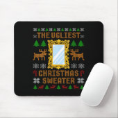 Womens The Ugliest Christmas Sweater With An Image Mousepad (Mit Mouse)
