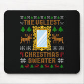 Womens The Ugliest Christmas Sweater With An Image Mousepad (Vorne)