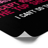 Womens There's Nothing I Can't Do Except Reach The Poster (Ecke)