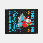 Womens This Is My Christmas Pajamas Funny Santa Ri Fleecedecke (Vorderseite (Horizontal))