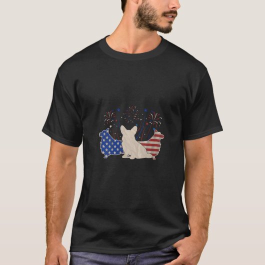 Womens Three Walish Corgi 4. Juli Patriotic Ame T-Shirt (Vorderseite)