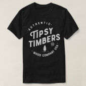 Womens Tipsy Timbers Round Logo T-Shirt VNeck (Design vorne)