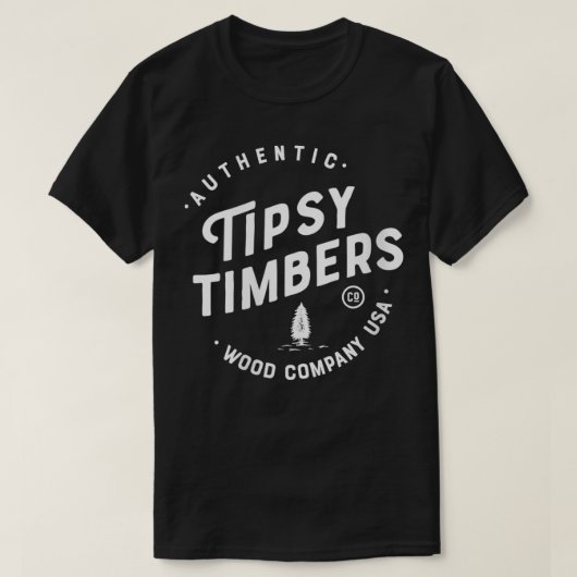 Womens Tipsy Timbers Round Logo T-Shirt VNeck (Design vorne)