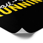 Womens Trail Lauf Bergweg Outdoor Fitness Poster (Ecke)