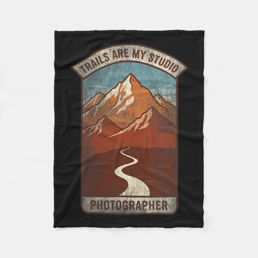 Womens Trails Are My Studio Nature Photographer Fo Fleecedecke (Vorderseite)