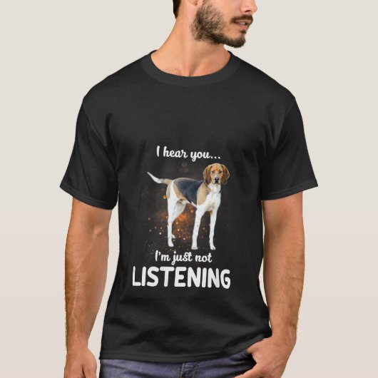 Womens Treeing Walker Coonhound Hund Ich höre Sie T-Shirt (Vorderseite)