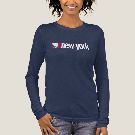 Women's Tri-blend Long Sleeve|Soft Heather NYC Tee (Vorderseite)