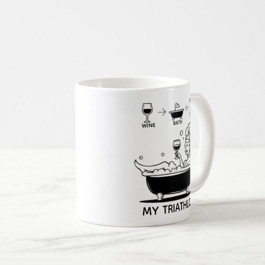 Womens Triathlon Kaffeetasse (VorderseiteRechts)
