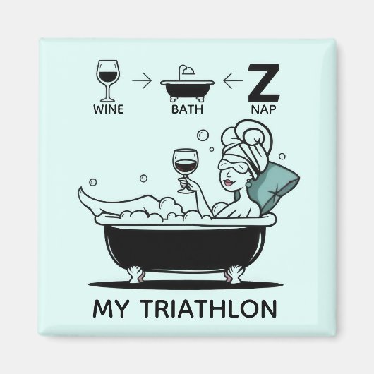 Womens Triathlon Magnet (Vorne)