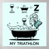 Womens Triathlon Poster (Vorne)