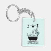 Womens Triathlon Schlüsselanhänger (Vorderseite links)