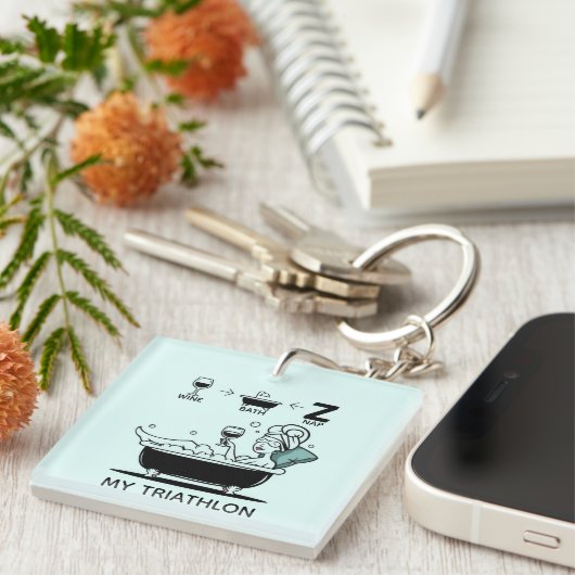 Womens Triathlon Schlüsselanhänger (Vorderseite rechts)