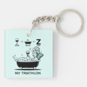 Womens Triathlon Schlüsselanhänger (Rückseite)