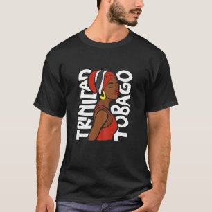 Womens Trinidad und Tobago Flag Karibische Traditi T-Shirt