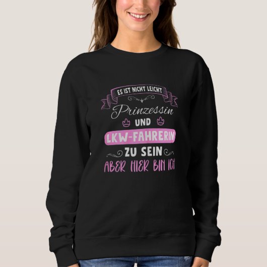 Womens Truck Driver Sweatshirt (Vorderseite)