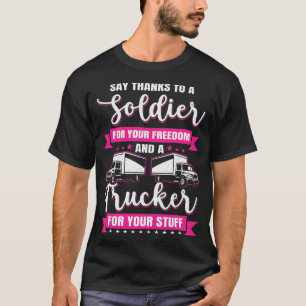 Womens Trucking Country Trucker Diesel Fracht Tru T-Shirt