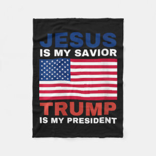 Womens Trump 2020 gibt Jesus ist mein Retter Trump Fleecedecke
