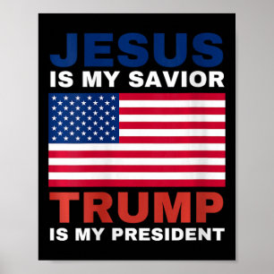 Womens Trump 2020 gibt Jesus ist mein Retter Trump Poster