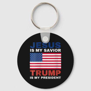 Womens Trump 2020 gibt Jesus ist mein Retter Trump Schlüsselanhänger