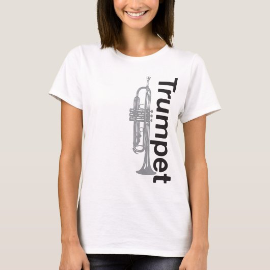 Womens Trumpet Ringer T - Shirt (Vorderseite)