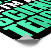 Womens Trust Me I’m Science Teacher With Stem Supe Poster (Ecke)