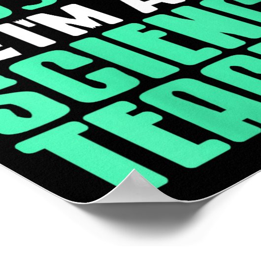 Womens Trust Me I’m Science Teacher With Stem Supe Poster (Ecke)