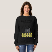Women's Tuxedo Cat I'm Mom's Favorite   Cat     Sweatshirt (Vorne ganz)