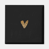 Womens Twin Mama Mothers Day Funny Leopard New Mom Magnet (Vorne)