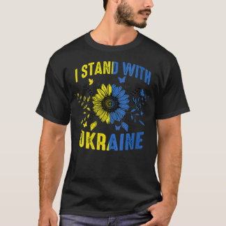 Womens Ukraine Flag Sonnenblume Ukrainische Lover  T-Shirt