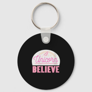 Womens Unicorn glauben Sitive Magic Fantasy Rainbo Schlüsselanhänger