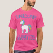 Womens Unicorn Hunter Rainbow Myth Fairytale Unico T-Shirt (Vorderseite)