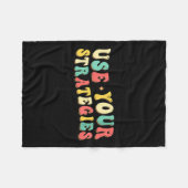 Womens Use Your Strategies Test Day Testing Exam S Fleecedecke (Vorderseite (Horizontal))
