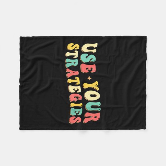 Womens Use Your Strategies Test Day Testing Exam S Fleecedecke (Vorderseite (Horizontal))