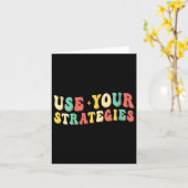 Womens Use Your Strategies Test Day Testing Exam S Karte (Gelbe Blume)