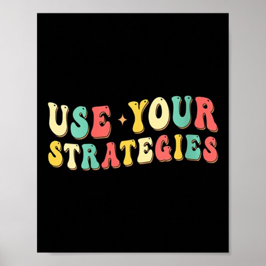 Womens Use Your Strategies Test Day Testing Exam S Poster (Vorne)