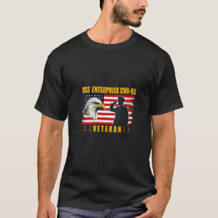 Womens USS Enterprise Aircraft Carrier Veterans Fa T-Shirt