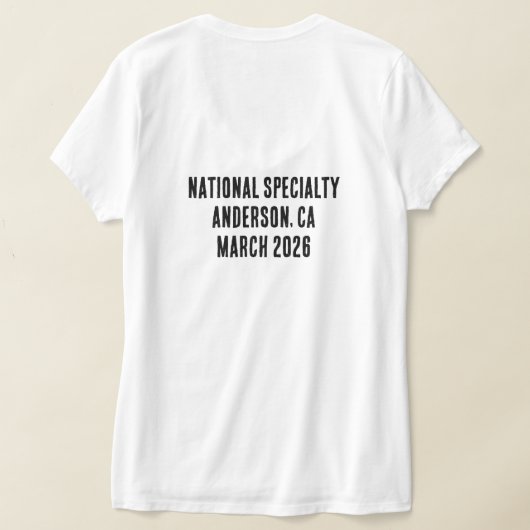 Women's V neck T Shirt (AblageHinten)