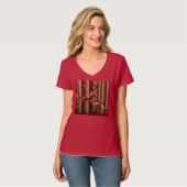 Womens V-Neck T-Shirt (Vorderseite Vollansicht)