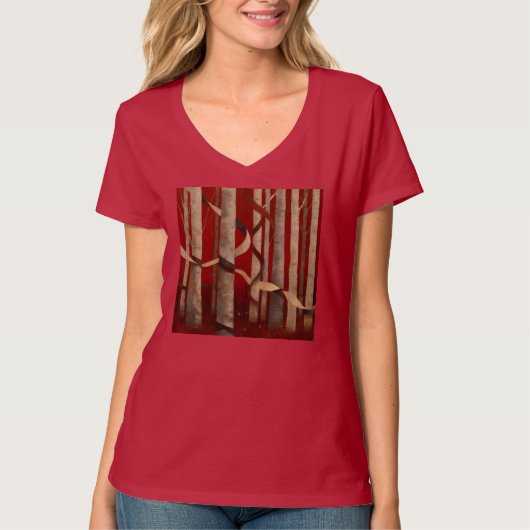 Womens V-Neck T-Shirt (Vorderseite)