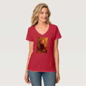 Womens V-Neck T-Shirt (Vorderseite Vollansicht)