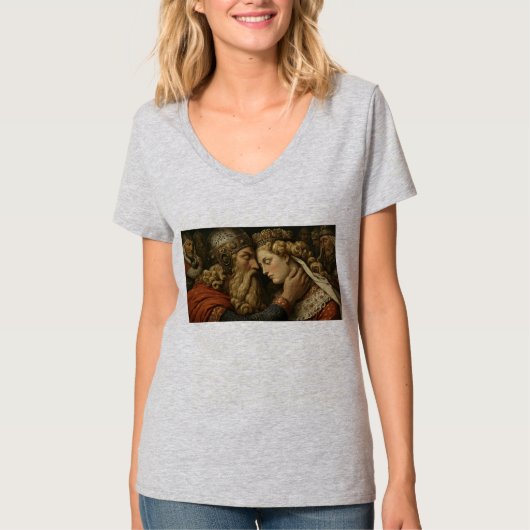 Womens V-Neck T-Shirt (Vorderseite)