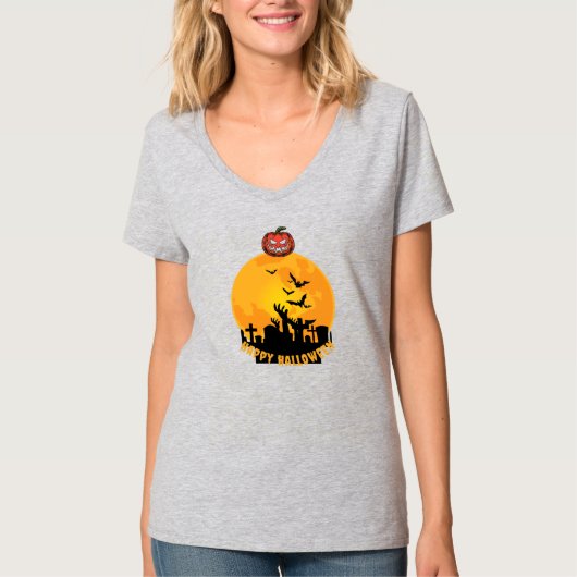 Womens V-Neck T - Shirt (Vorderseite)