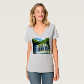 Womens V-Neck T-Shirt (Vorderseite Vollansicht)