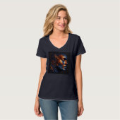 Women's V-Neck T-Shirts Artwork 2 (Vorderseite Vollansicht)